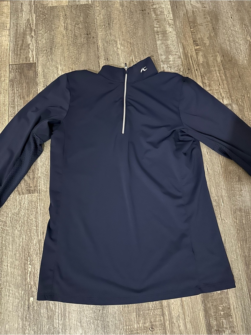 KJUS Women's Navy 1/4 Zip Performance Top